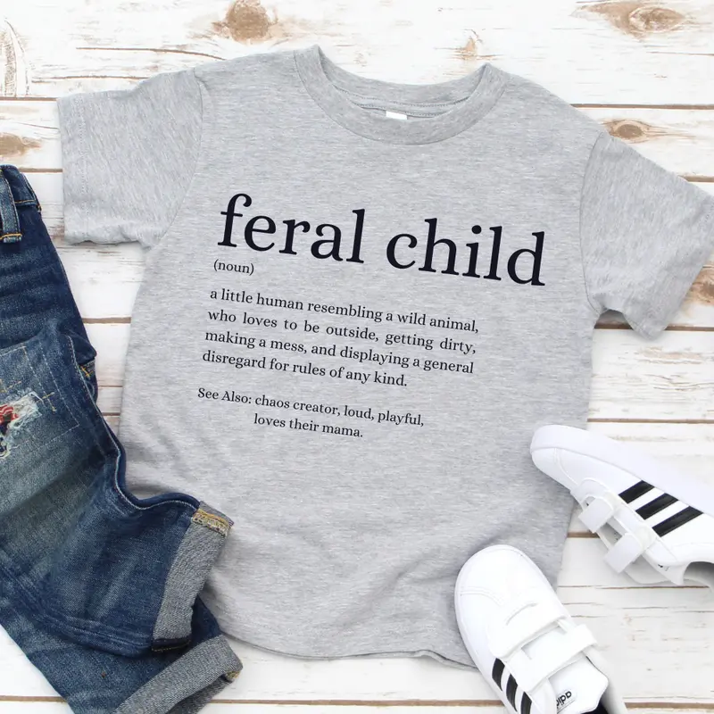 Feral Definition Kids Tee 4