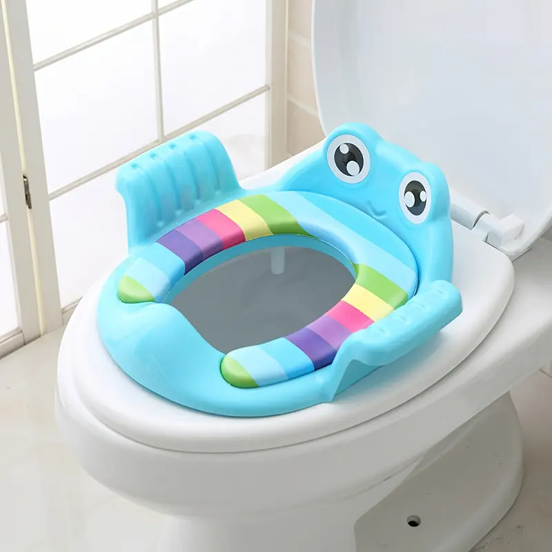 1pc Cartoon Cute Boy Girl Household Toilet Seat, Toilet Seat, Potty Seat, Toilet Upholstery Portable Potty Seat 5