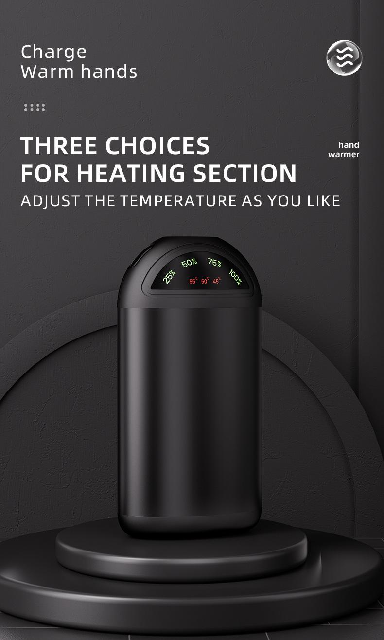 Product Introduction of New USB warm hand treasure charging treasure mini convenient portable flashlight self-heating warm baby 6