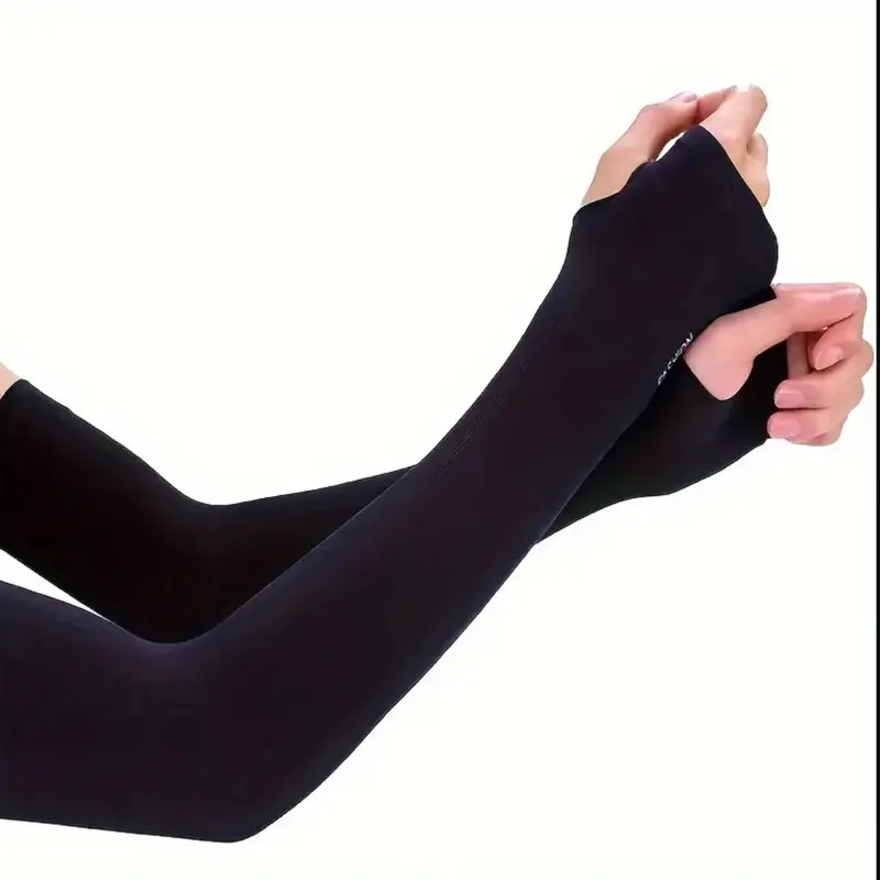 1 Pair Elastic Ice Sleeves, Women's Summer Arm Guard, Summer Outdoor UV Protection Thin Ice Sleeves Unisex Summer Cycling Arm Sleeves, UV Protection Light Ice Silk Arm Sleeve, Outdoor Sports Driving Cycling Use 8