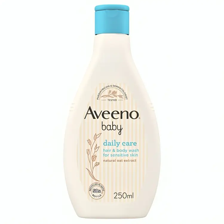 Aveeno Baby Daily Care Cleansing Hair & Body Wash 250ml - Gentle Comfort for Sensitive Skin 0
