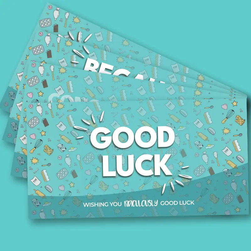 Ridiculously Rich GIFT STICKER - "Because I Love You", "Congratulations", "Thinking of You", "Happy Birthday", "Good Luck", "Thank You"