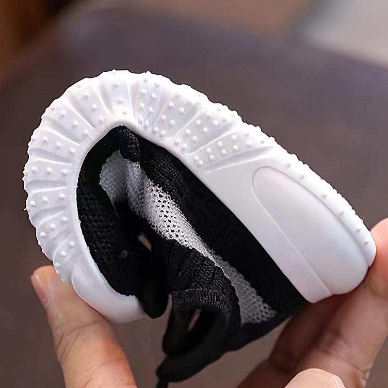Product Introduction of Casual Comfortable Solid Color Woven Shoes For Girls, Breathable Lightweight Sneakers For Walking Running 5