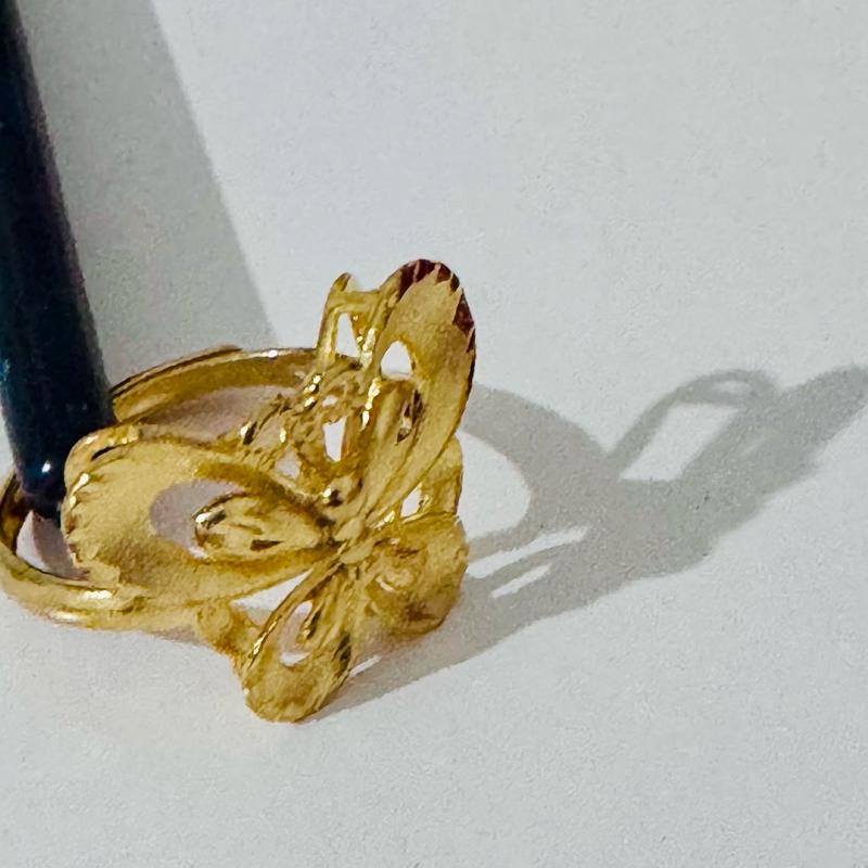 24 crt gold plated rings (adjustable size) 4