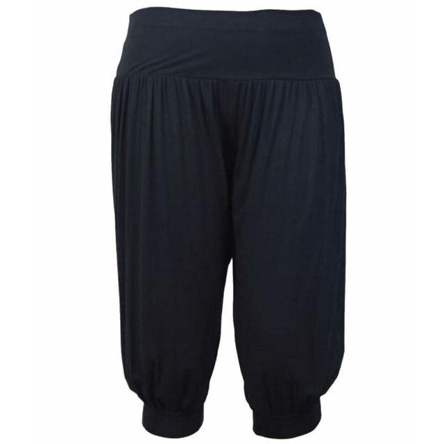 Women 3/4 Hareem Loose Baggy Trousers Pants Ladies Crop Shorts Leggings 4