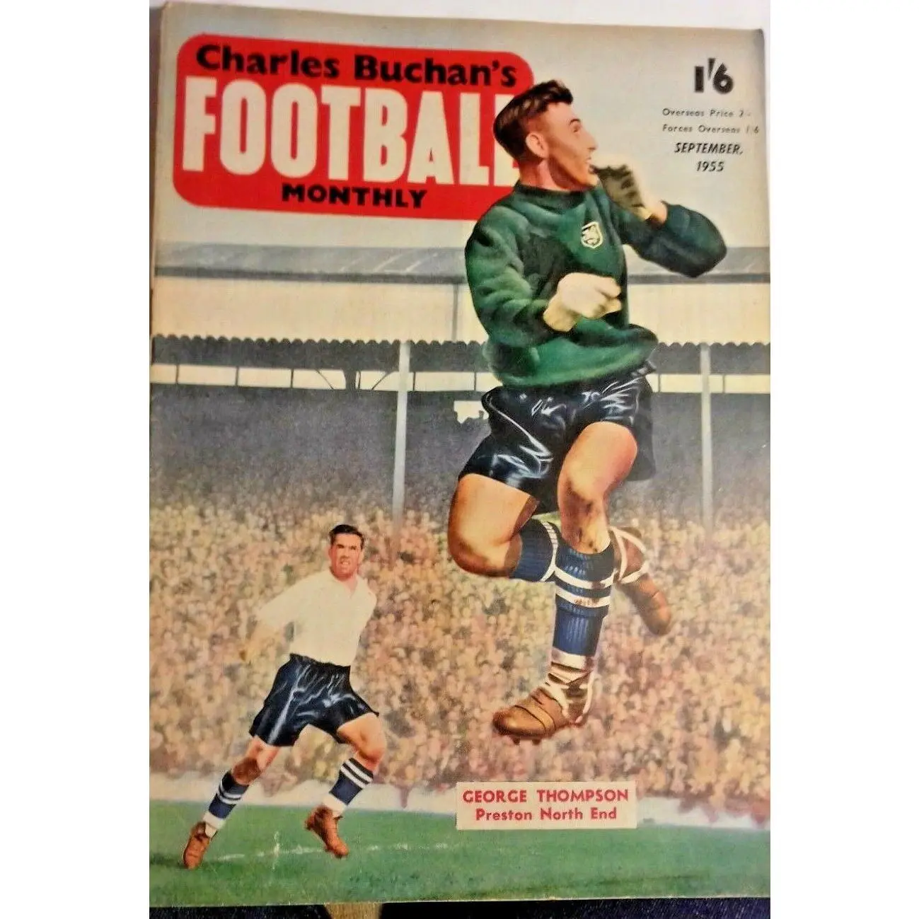Charles Buchan's Football Monthly September 1955 Issue 49 George Thompson Front Cover