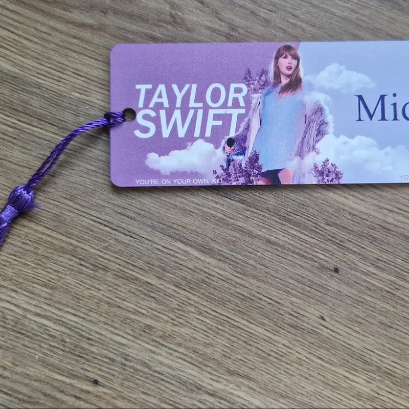 Taylor Swift Bookmark ~ Acrylic Tassel Book Accessory ~ Reading Gift Present ~ TS Gift ~ Midnights ~ The ERAS TOUR ~ Bookworm ~ Inspired~ Birthday Gift ~Book Mark ~ Bookish 1