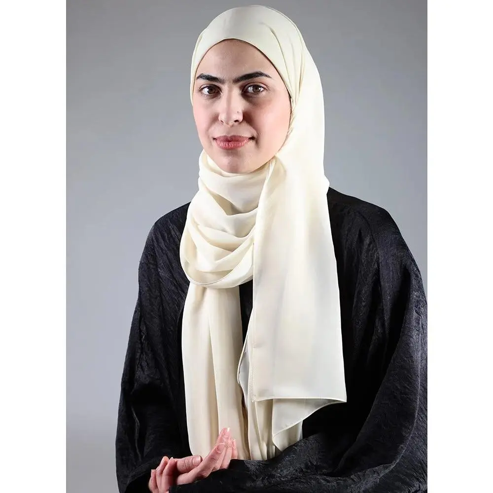 Hijab/Scarf with Dark Beige Bandana