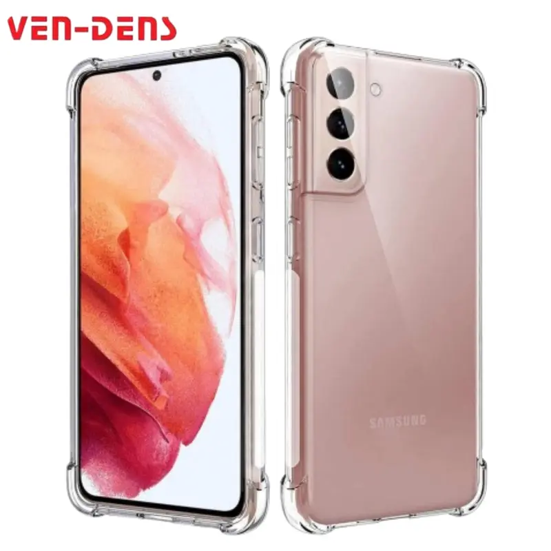 Ven-Dens Samsung Galaxy S22 Ultra / S22+ / S22 TPU Clear Case Protective Cover with Reinforced Corners – Clear Accessories Protection Casing Shockproof Cellphone Smartphone Phonecase Devices Luxury Silicone Transparent Handheld Protective Case Rubber 0