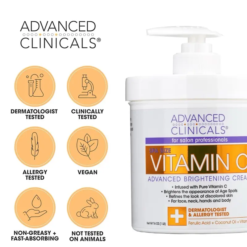 Advance Clinical brightening moisturising vitamin C body cream Skin Care Moisture Nourishing 1
