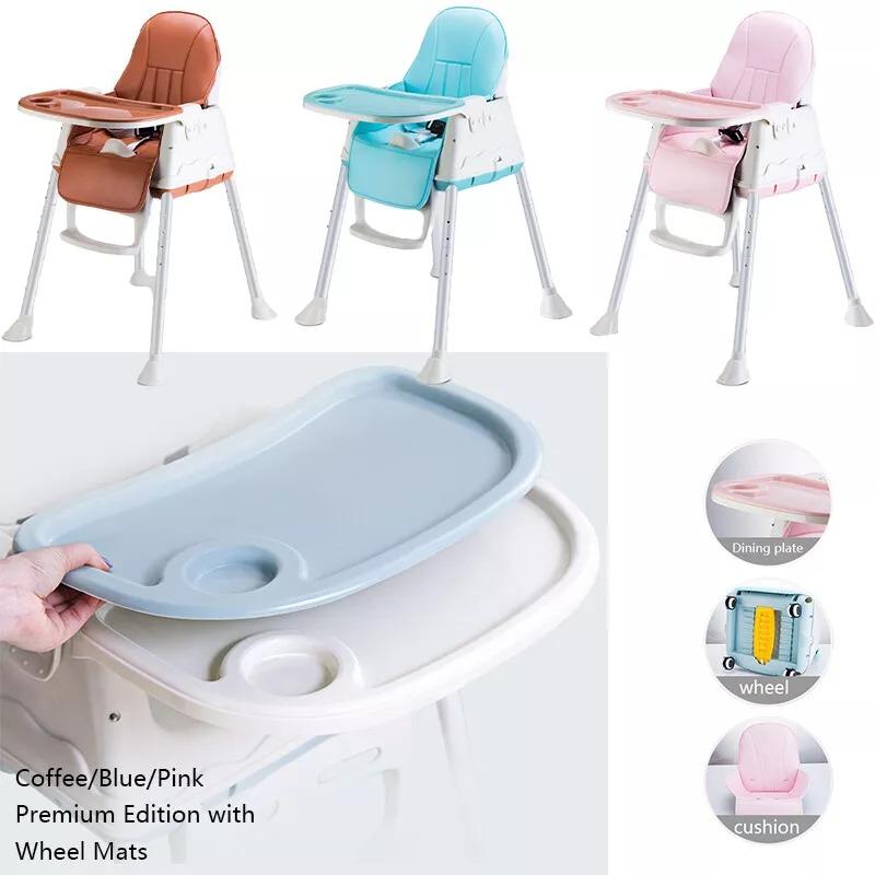 Adjustable 3-In-1 Baby Highchair Infant High Feeding Seat Toddler Table Chair 6