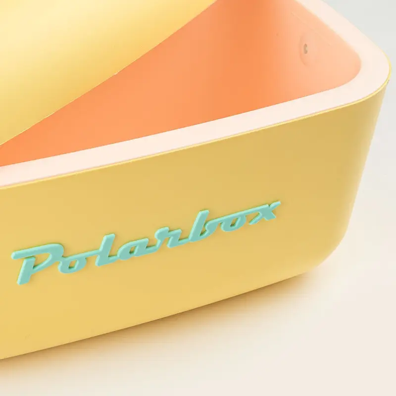 Polarbox 20L Retro Coolbox - Yellow Cyan Classic 1