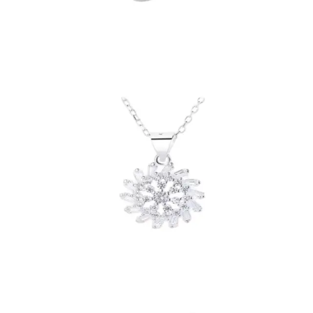 Sterling Silver necklace with cubic zirconia diamonds- Women’s Jewellery