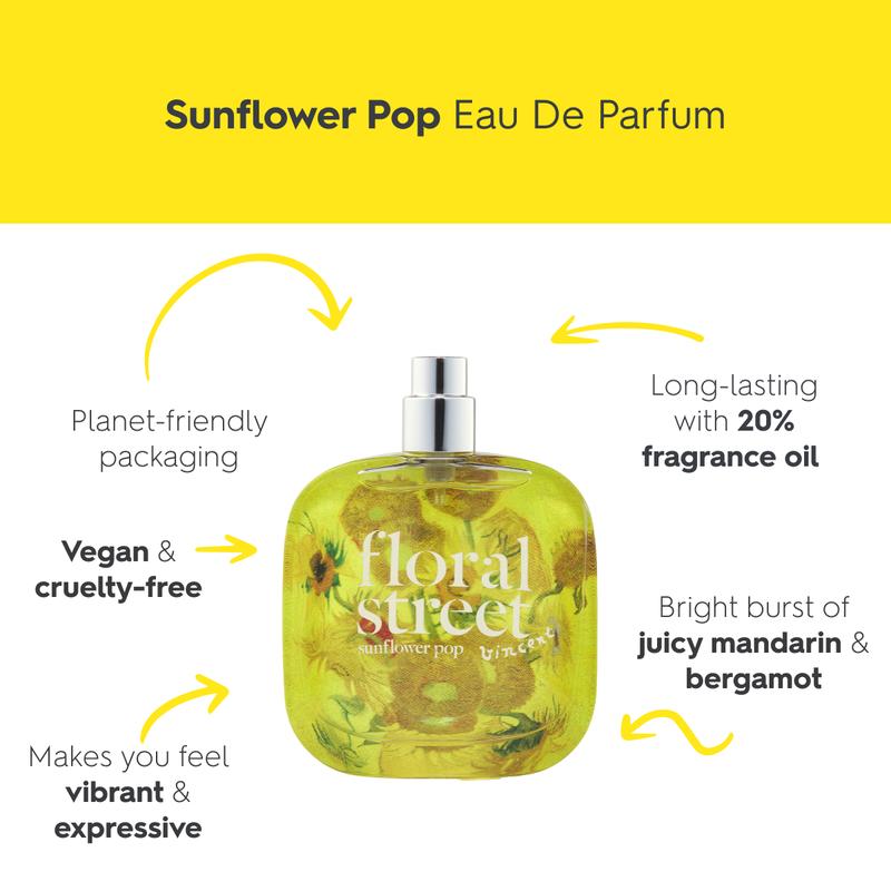 Floral Street Sunflower Pop Eau De Parfum - Citrus Fruity Floral Scent, Vegan, Cruelty-Free, Award-Winning British Fragrances 1