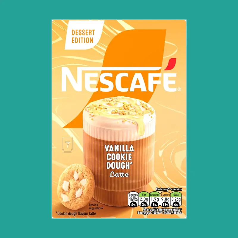 Nescafe Latte Vanilla Cookie Dough | 6 packs of 7 sachets (42 Sachets Total) | bb 30th September 2025 2