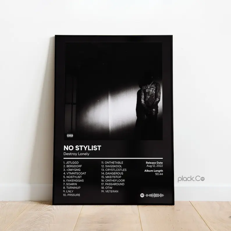 Destroy Lonely - No Stylist -  Album Print - Hip Hop Album Poster - Personalized Album Cover - Destroy Lonely Poster -  Album - Unframe
