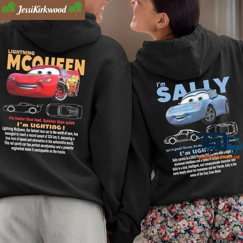 Cars Matching Shirt - Choose a design, Mcqueen and Sally Couple Tshirt, Lightning Sally Cars Shirt, Mcqueen Movie Shirt, Car Pxar Shirt, Halloween Gift