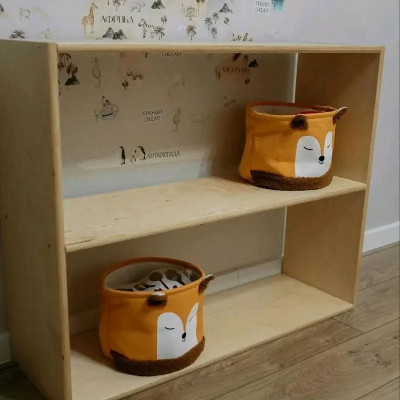 Kids Rack For Toys Books Games And More Decorate Your Own Way Or Keep It Natural Birch Plywood  length 93 cm,width 30cm,height 76cm New Shelves Wooden 5
