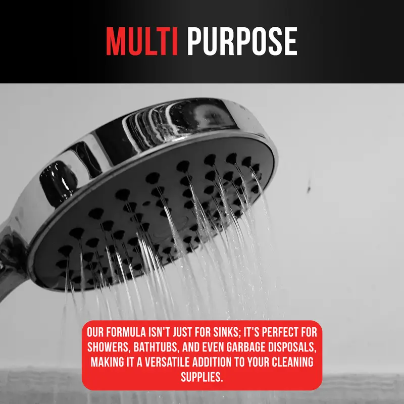 MultiWare Drain Unblocker | Sink Unblocker | Heavy Duty Drain Cleaner | Toilet Unblocker | Dissolves Clogs Grease Hair Soap | Easy To Use | Safe For ALL Pipes 5