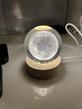 Product Review of Crystal Ball Night Light 3D Engraved Galaxy Crystal Globe with Warm LED Base, The Milky Way Lights as a Gift for Teens Boys and Girls from ** ** ★**★ ** ** 0
