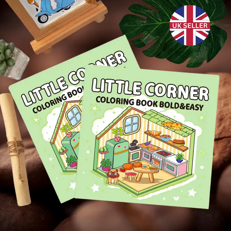 Little Corner Coloring Book for Adults & Teens – 40 Relaxing Hygge-Inspired Designs for Stress Relief | UK Seller, Next-Day Delivery 5