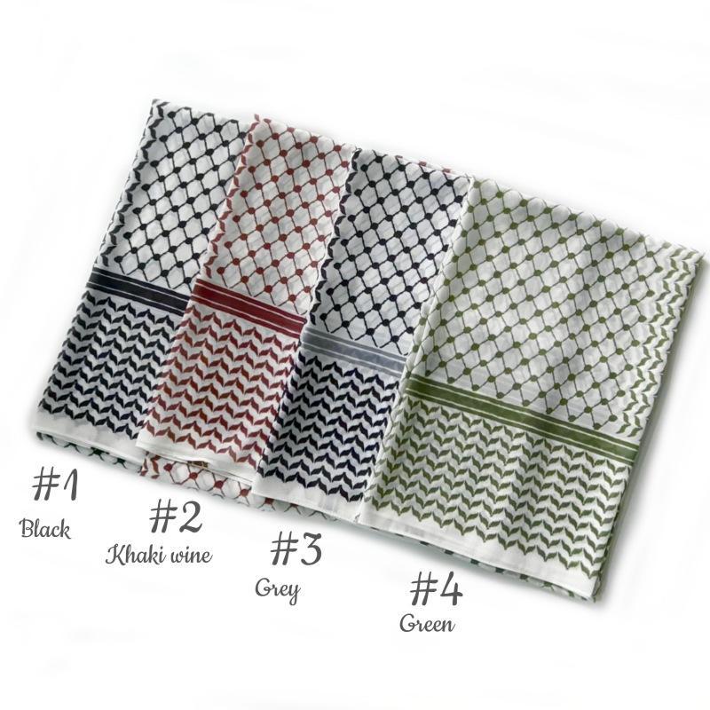 Product Introduction of New printed chiffon headscarf Arab scarf Middle East Dubai Türkiye Palestinian headscarf cross-border(TJ584) 0