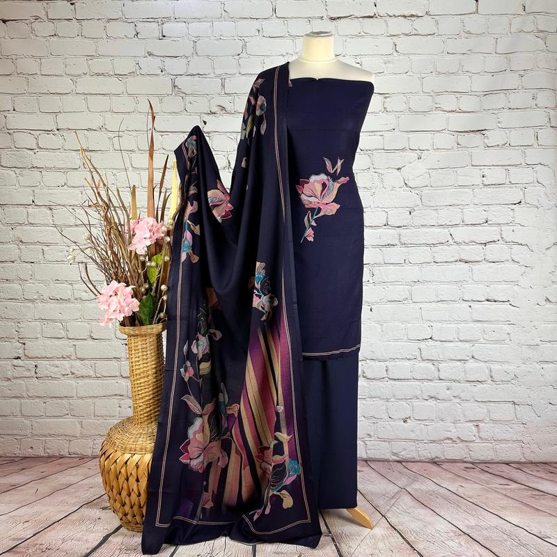Digital Floral Garam Suit 1