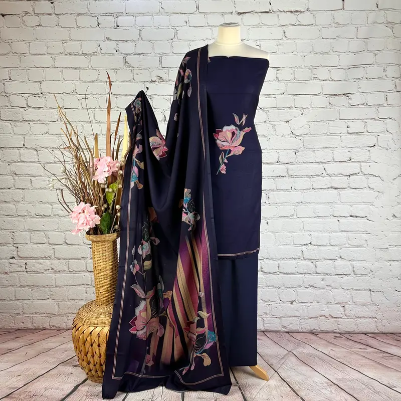 Digital Floral Garam Suit 1
