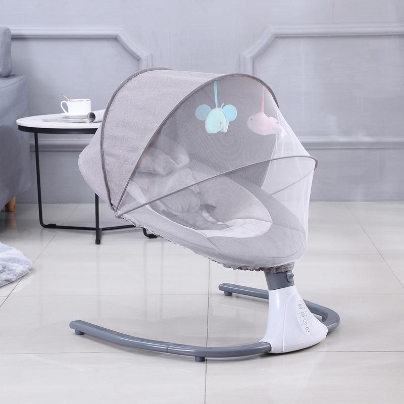 Product Introduction of Putybudy S-Y608 Motorized Baby Swing for Infants Baby Rocker 4 Speeds &4 Timer & 12 Preset BT USB Flash Drive Washable w/ Remote 22