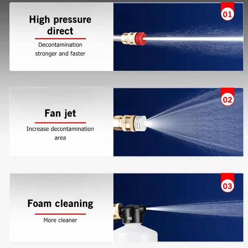 Wireless High Pressure Electric Car Washer, Car Accessories, Car Stuff, Portable Car Cleaning Kit, Cleaning Bundles, High Pressure Electric Car Washer with Car Wash Nozzle Accessories, Back to School Supplies, Car Accessories, Cleaning Bundles 2