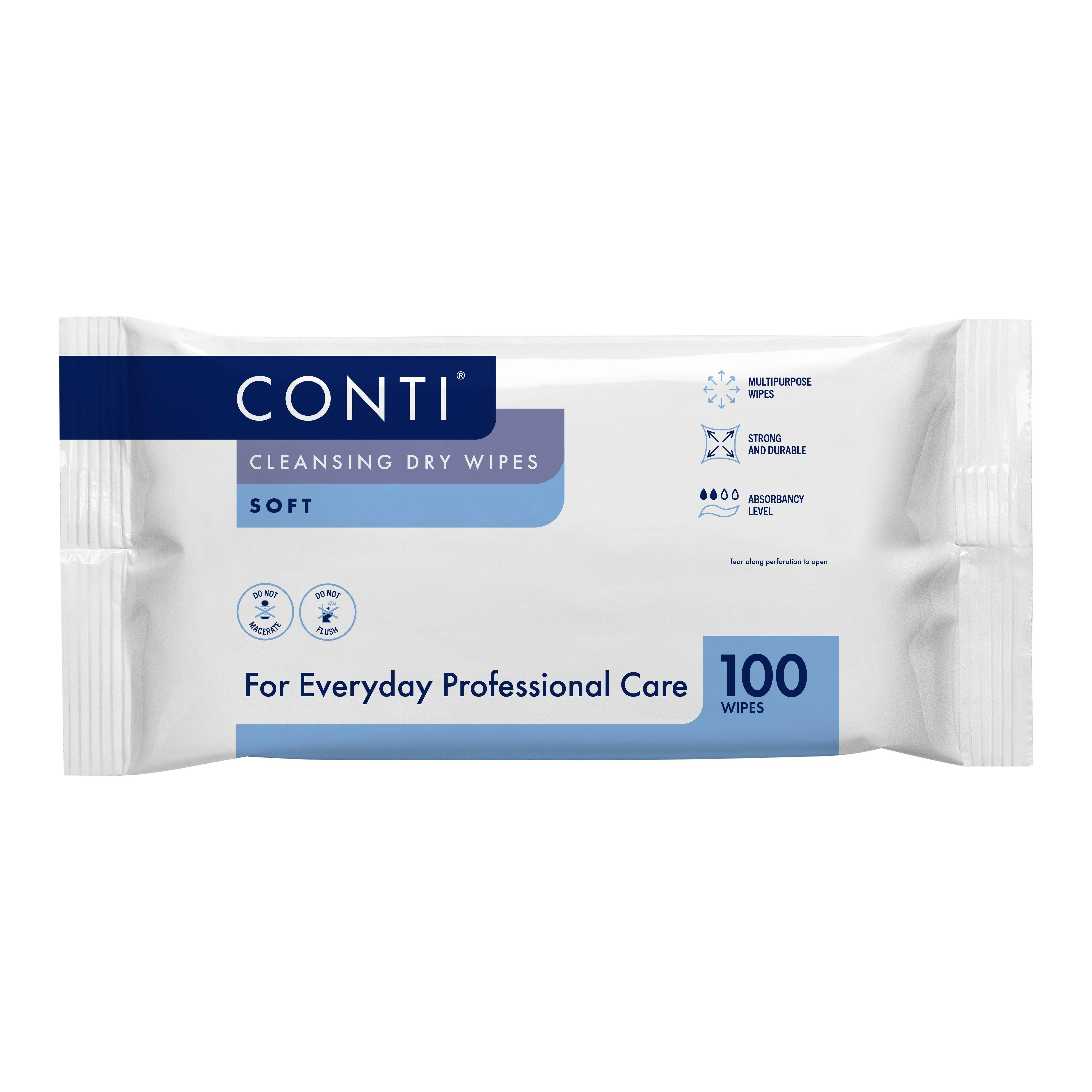 Conti Soft Large Patient Cleansing Dry Wipes
