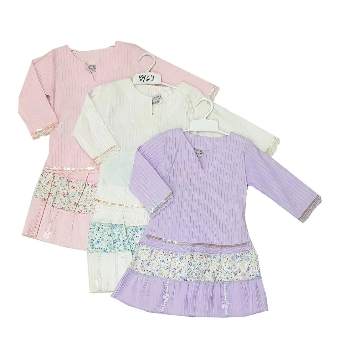 Boho Style Co Ord Set for Baby Girls - Iridescent trim