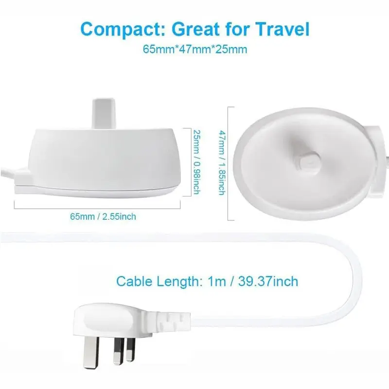 Electric Toothbrush Charger Base 3757 Charging Base For Braun Oral-B Travel 7