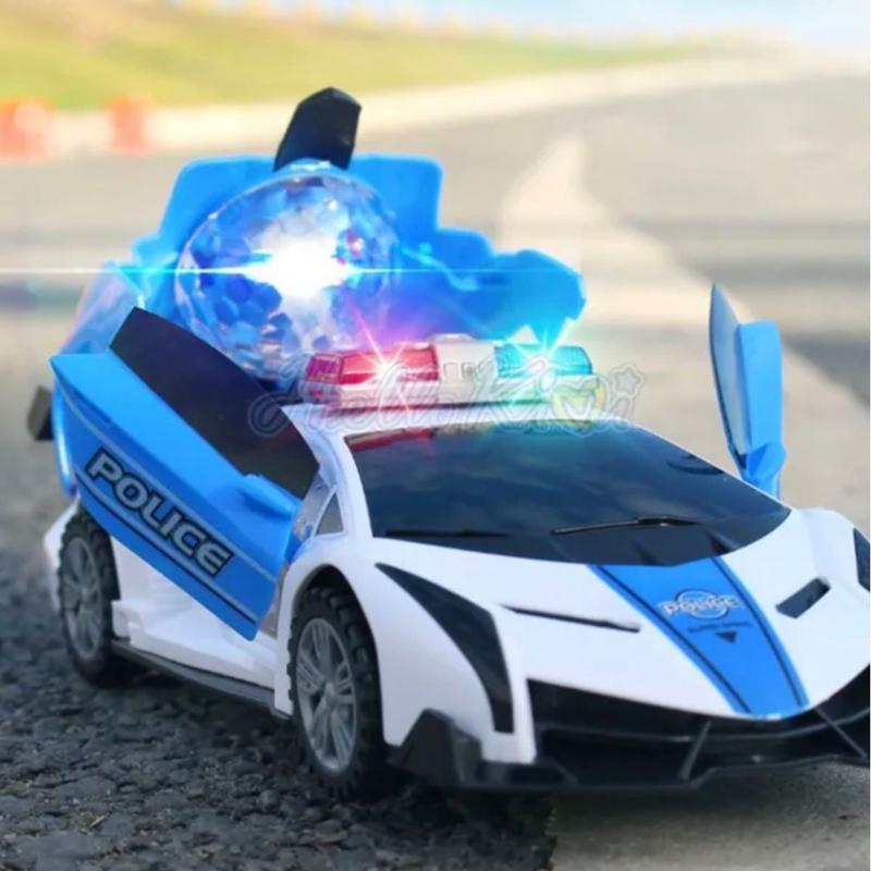 Toys for Kids Police Car Music LED Light Boys Cool Toy UK Bump And Go 3