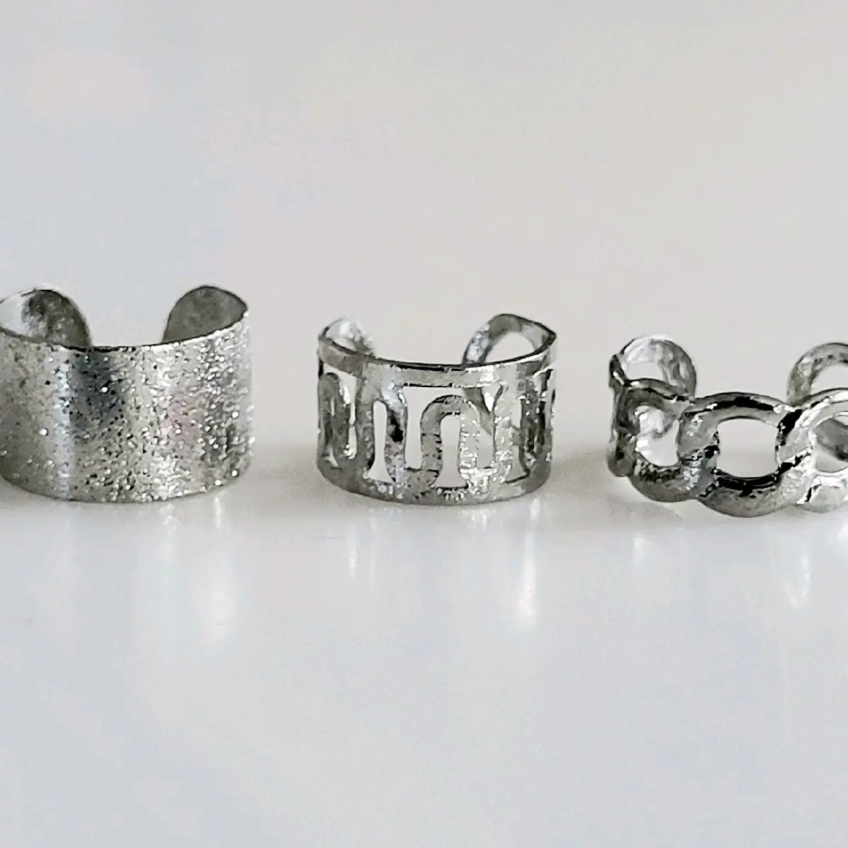 No Piercing Silver Ear Cuffs Earrings for Women