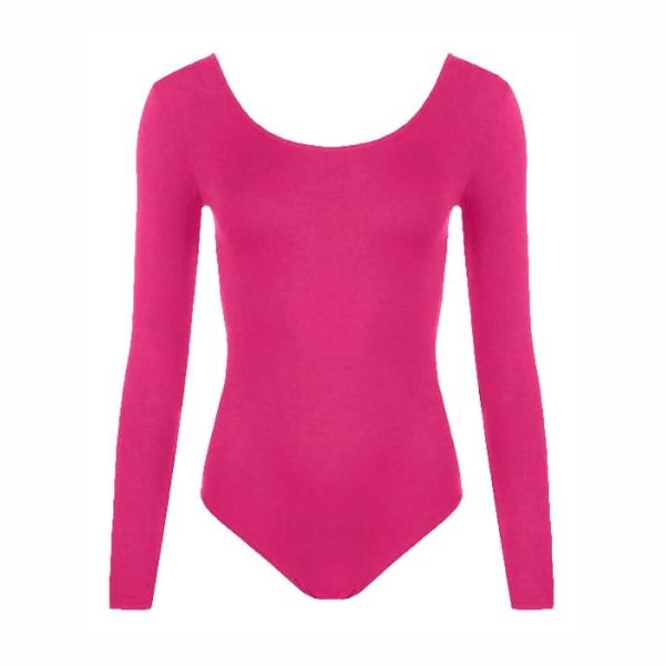 Stylish and Comfortable Girls Full Sleeve Plain Microfibre Leotard for Dance, Gymnastics, and Ballet 4