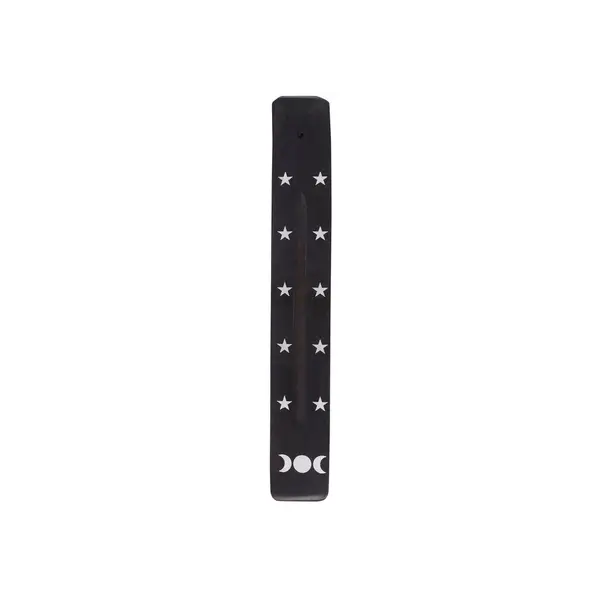 Triple Moon Wooden Incense Ash Catcher