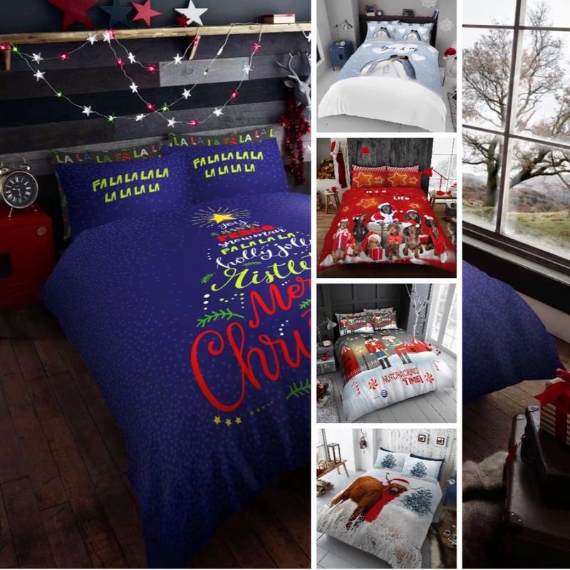 Christmas Duvet cover set ,winter wounderland-Polycotton Blend, Available in Single, Double, and king size 1