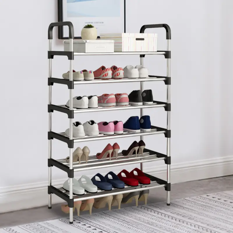 6 Tier Shoe Rack Stand Heavy Duty Sturdy Storage Self Organiser Up to 24 Pairs 2