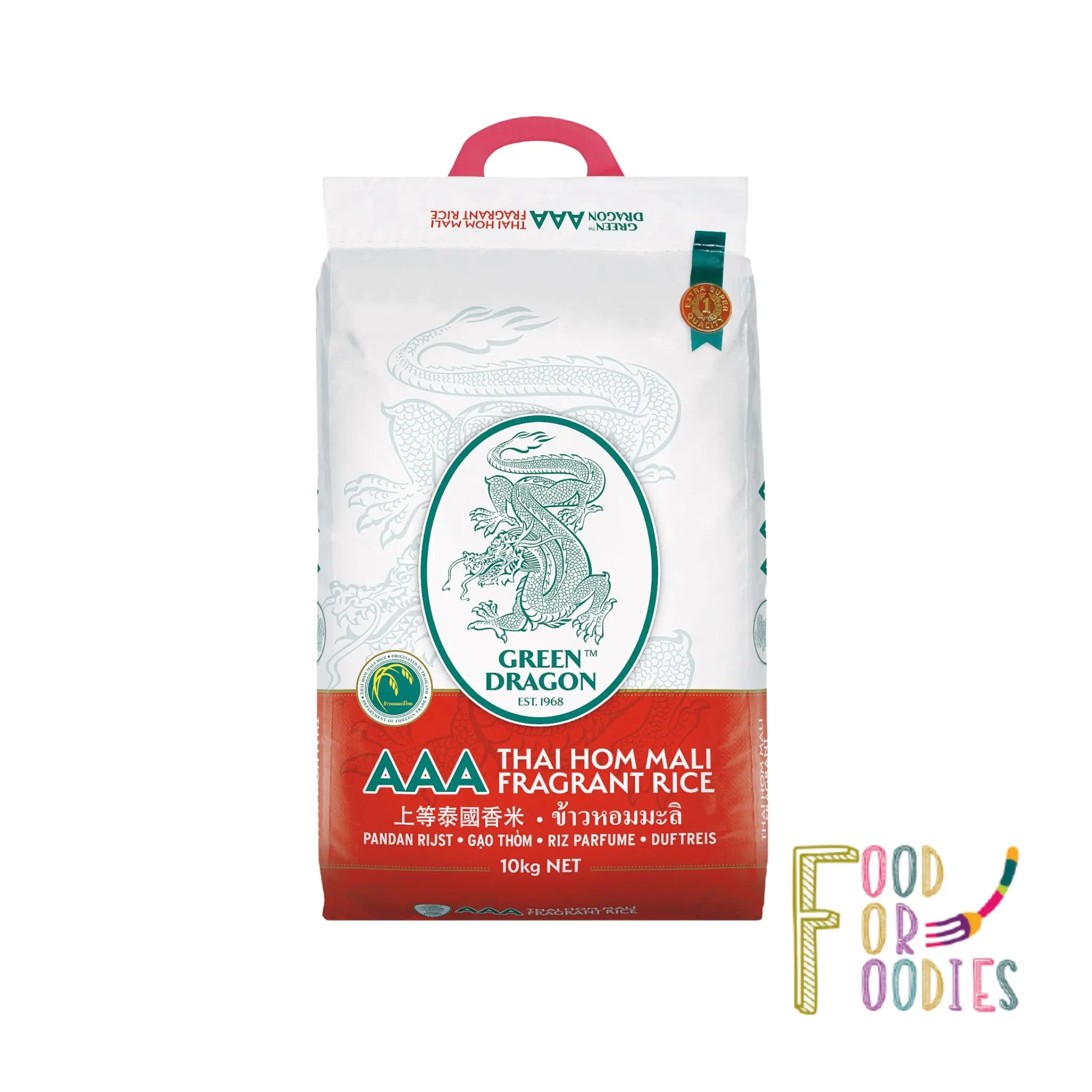 GREEN DRAGON THAI FRAGRANT JASMINE RICE 10KG