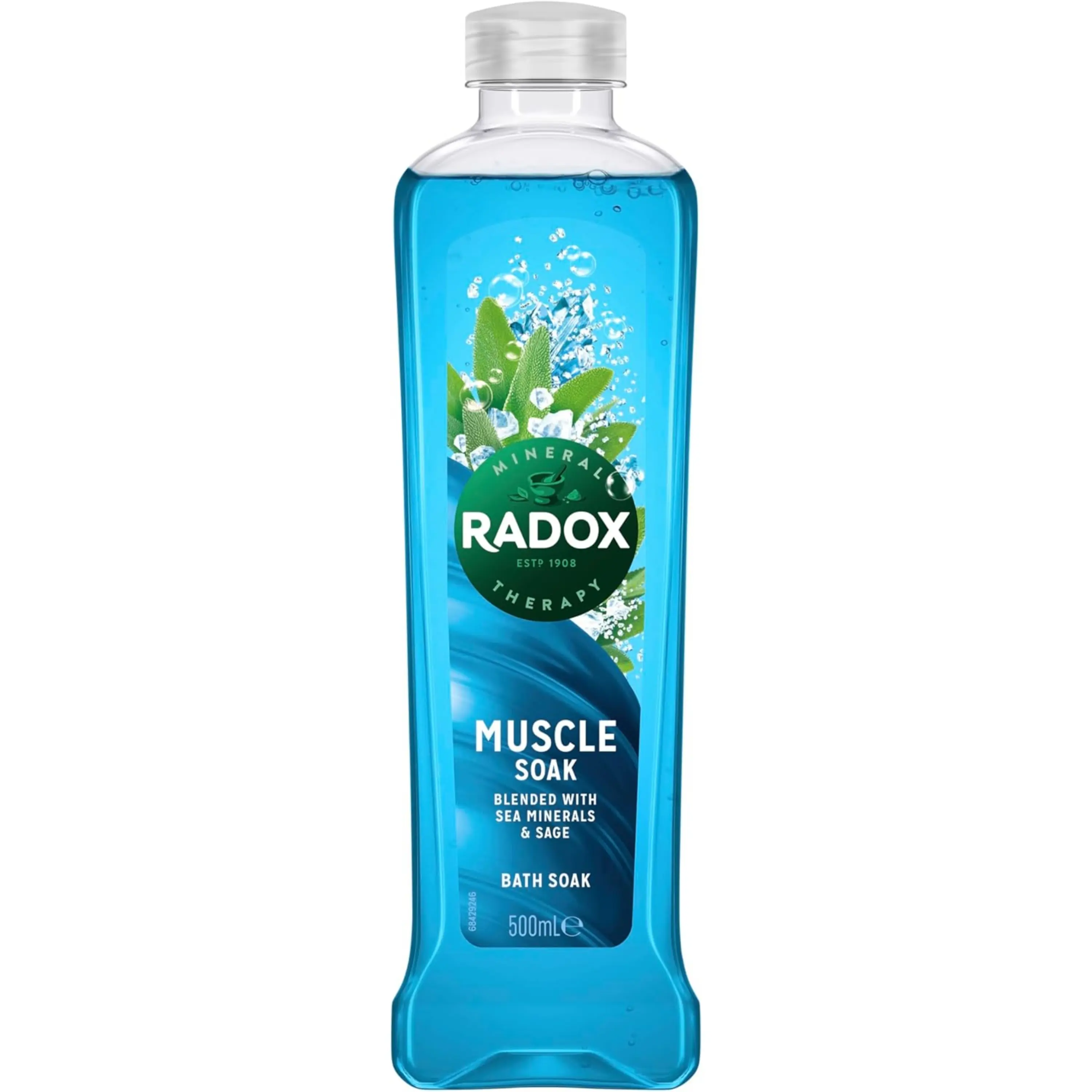 Mineral Therapy Muscle Soak Bath Soak uniquely blended with sea minerals & sage for a restorative bubble bath 500 ml