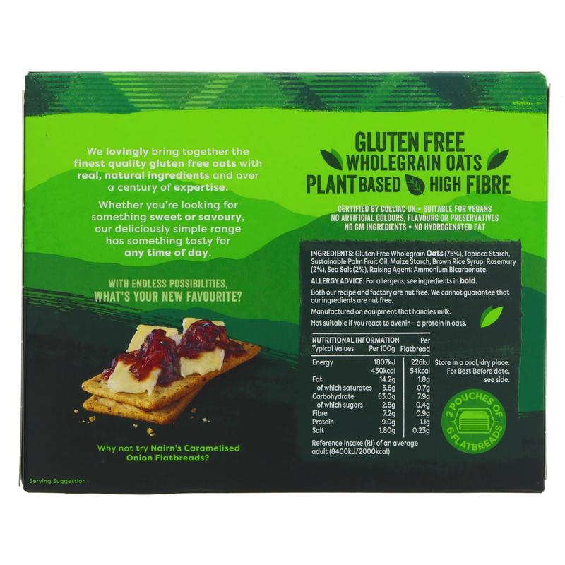 Nairn's | Sea Salt & Rosemary Flatbread | 150g 1