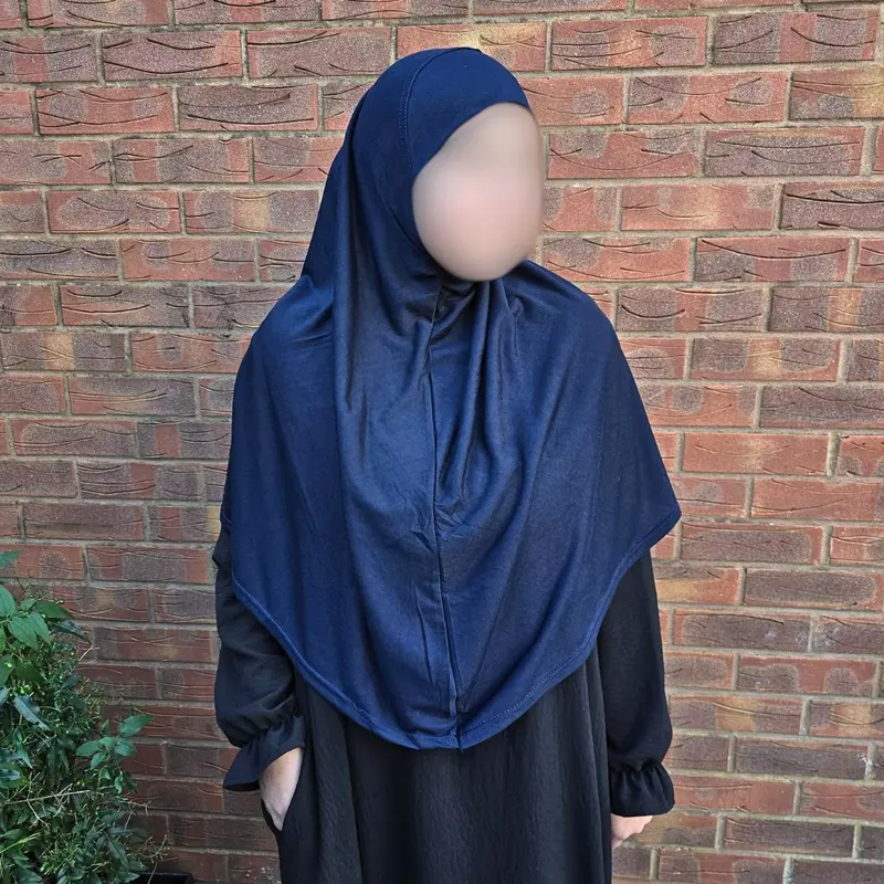 Yaqeen One Piece large Hijab cotton/Jersey women instant Amira Khimar scarf islamic salah prayer clothes amina  hijab 7