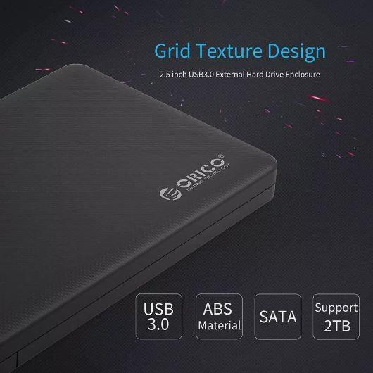 ORICO External SATA III 2.5 Inch USB 3.0 HDD/SSD Enclosure Case, Trayless Design, Tool-Free, Hot Swap, up to 4TB Capacity 4