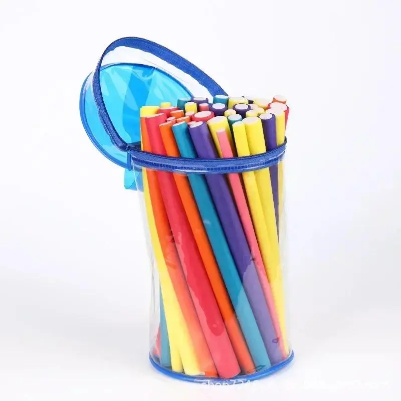 42 Pcs/Lot Heatless Curling Rod Soft Sponge Hair Curler Roller Foam Bendy Twist Curls Tool DIY HairStyling Hairdressing Tools 4