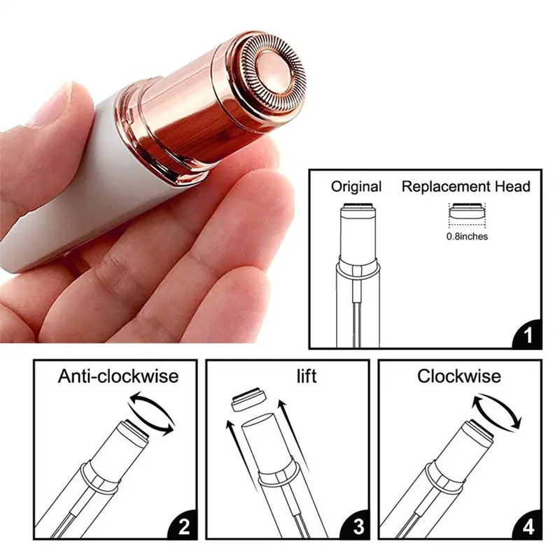 Flawless Facial Hair Remover, USB Rechargeable,18k Gold plated Results Like JML 2
