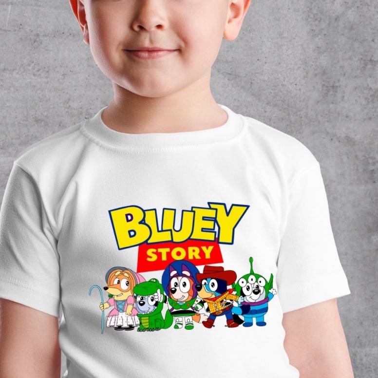 Bluey Toy Story t-shirts, Bluey Story t-shirt, Bluey t-shirt, Bluey Birthday t-shirt, Bluey Gifts, Gifts for girls, Gifts for boys Top Womenswear 2