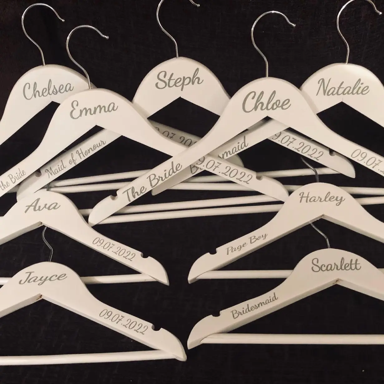 Personalised bridal hangers