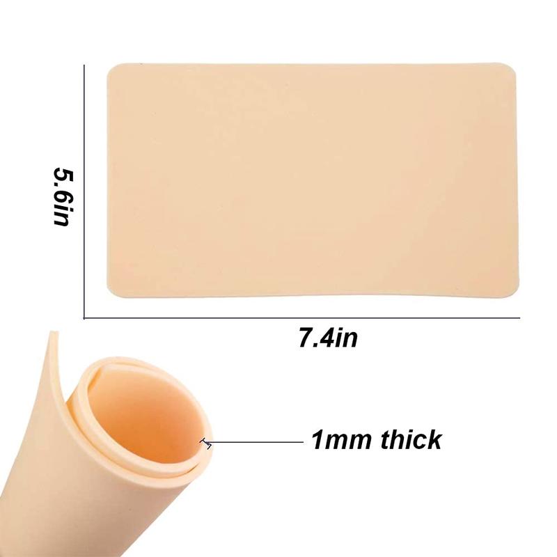 Soft Silicone Tattoo Practice Skin Double Permanent Makeup Fake Tattoo Beginner Practice Microblading Accessorie Tattoo Tools 4