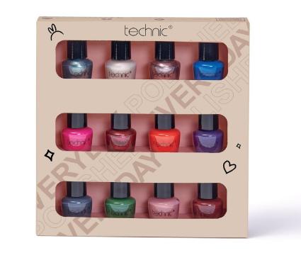 Mini Nail Varnish 12 Piece Gift Set - Selection of Versatile Colours - Vegan & Cruelty Free 1